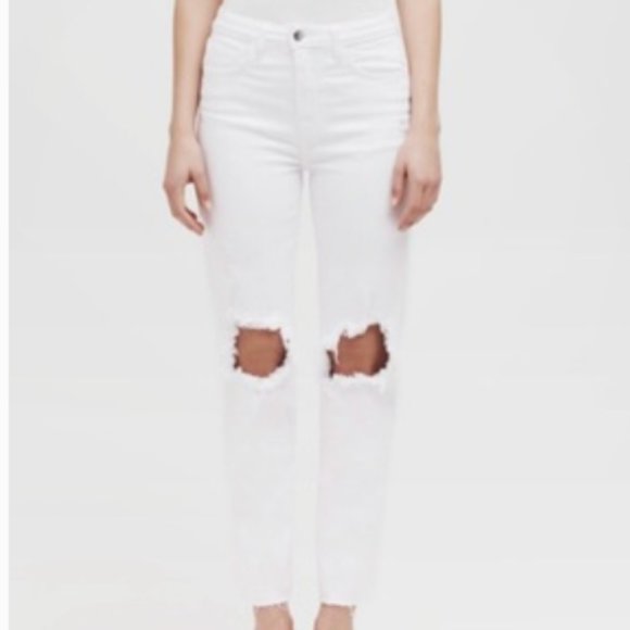 L’Agence Distressed High Waisted Jeans - Picture 1 of 5